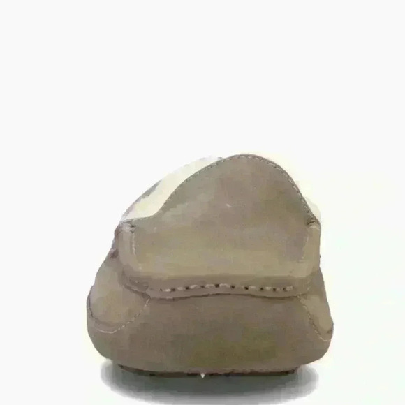 UGG Men’s Ascot Suede Wool Lined Slip On Moccasin Loafers  Taupe Size 11 - Picture 3 of 9